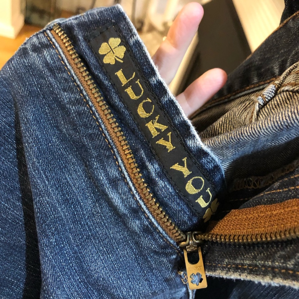 Lucky Brand Men’s Short Inseam Denim Blue Jeans - Picture 2 of 5